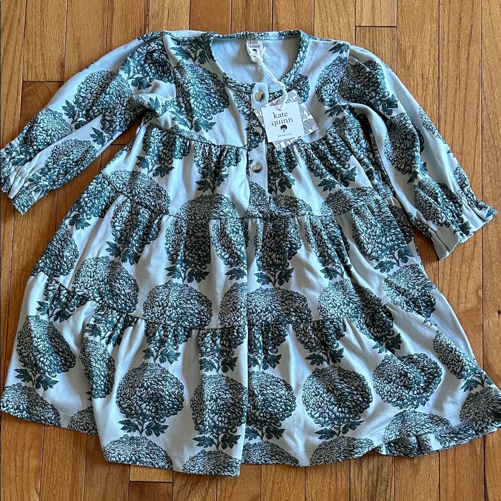 Kate Quinn cotton chrysanthemum dress 3T New!